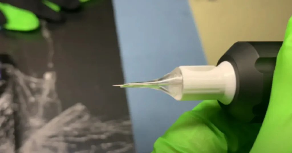 how to set needle depth on a rotary tattoo machine