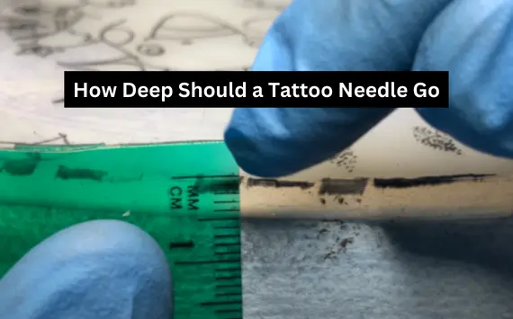 how deep does a tattoo needle go