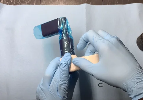 how to wrap a rotary tattoo machine