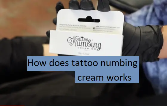 how does tattoo numbing cream work