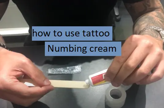 how to use tattoo numbing cream