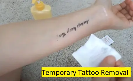 how to remove a temporary tattoo