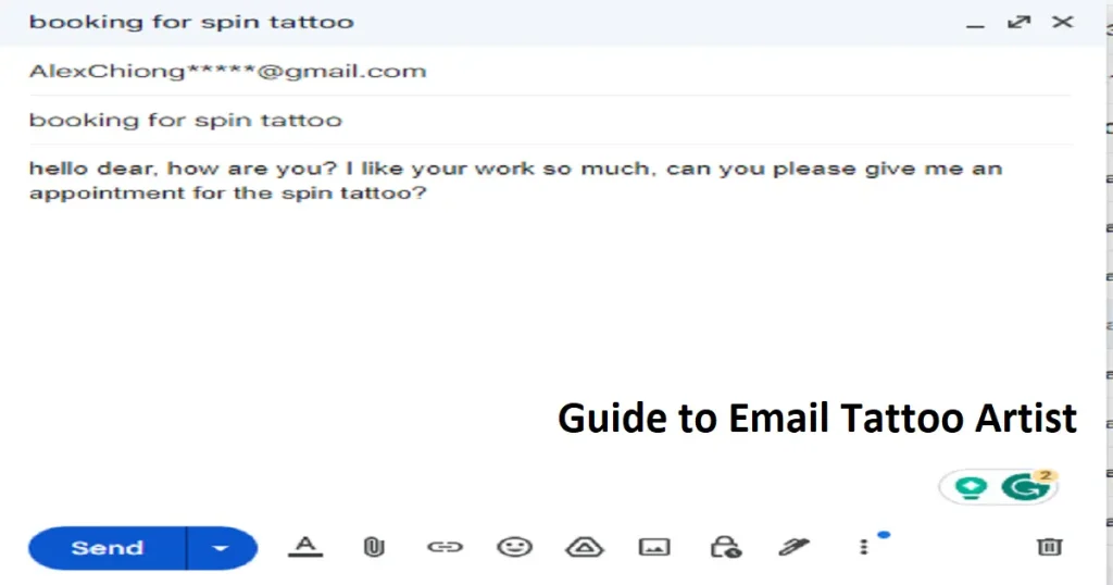 How to Email a Tattoo Artist a step by step guide